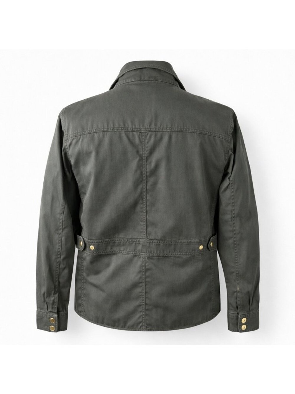 J.Crew Factory Downtown Field Jacket Utility Military Olive Green Women L - Picture 4 of 16